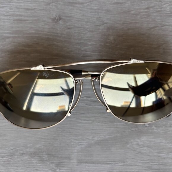Matsuda Gold Aviator Sunglasses - Picture 14 of 14